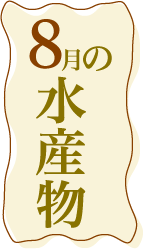 8月の水産物